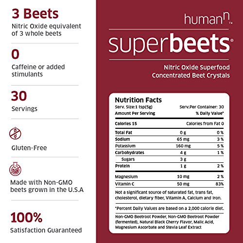 SuperBeets Black Cherry with Heart Greens Nitric Oxide Booster Beet