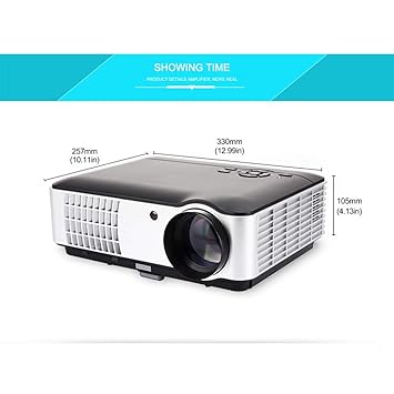 jkl Proyector 3D pequeño de 2800 lúmenes: el proyector Full ...