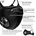 Reusable Dust Mask with Extra Activated Carbon N99 Filters for Protection Running Training Pollen Allergy Woodworking Mowing Outdoors Painting Construction Lab & Sports mask Black- VALO
