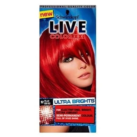 Schwarzkopf Live-Farb Xxl Extrem Brights 92 Pillar Box Red Semi-Permanenten Roten Haarfärbemitteln