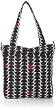 JuJuBe Be Light Everyday Lightweight Zippered Tote Bag, Onyx Collection - Black Widow