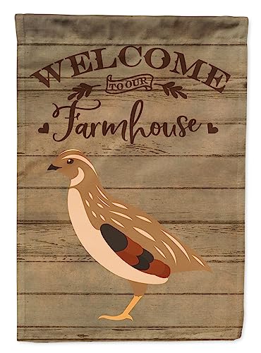 Caroline's Treasures CK6899GF Golden Phoenix Quail Welcome Garden Flag Mailbox…