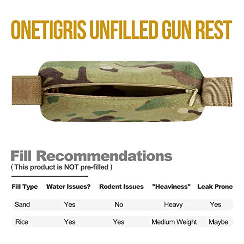 Shooting Rest Bag Unfilled Shooting Rest Sandbag Rear Squeeze Bags for Rifles