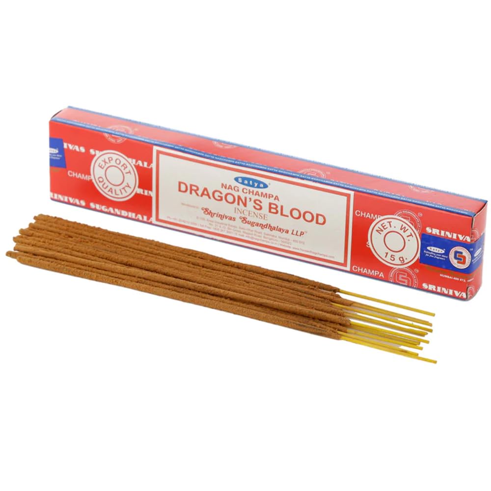 Photo 1 of Satya Sai Baba Nag Champa Dragon's Blood Incense Sticks Agarbatti Packs of 1, 15 Grams | Export Quality
