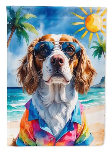 Caroline's Treasures Brittany Summer Beach Time House Flag Large Porch Sleeve P…