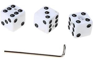 3 Color Fashion Dices Shaped Electric Guitar Volume Control Knobs Top Hat with Wrench Part Potentiometer Volume Speed