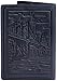 Villini US Passport Holder Cover - Case - Leather Passport Wallet - Organizer For Men Women - Travel Acessories (Navy Blue Vintage)