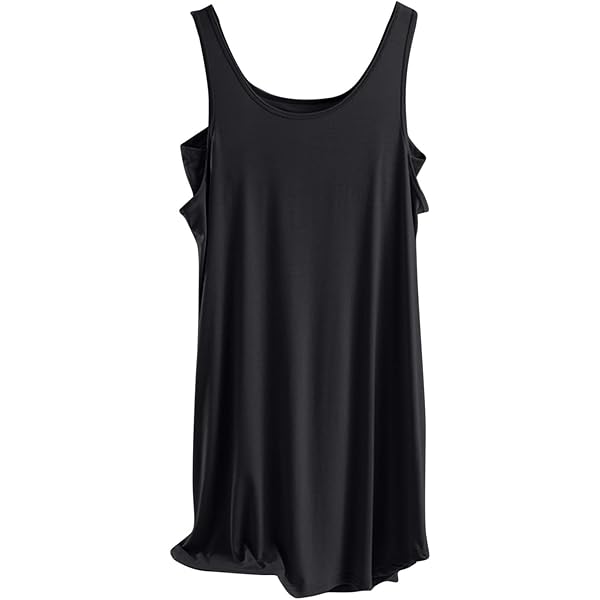 XUNRYAN Womens Tank Dresses Mature Ladies Short Dress Lounge Pajama  Nightgown Loungewear Loose Fit Sleepwear House Outfit Black at Amazon  Women's Clothing store