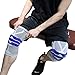 Knee Brace Compression Sleeve, Elastic Knee Wraps Patella Stabilizer with Silicone Gel & Spring Support, Hinged Kneepads Knee Protector for Meniscus Tear Arthritis Running Men Women - Medium