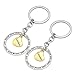 AGR8T Key Chain Ring Set Grandpa Grandma 2pcs Pendant Key Hook Gifts For Grandparents Wedding Anniversary Day
