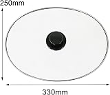 Spares2go Universal Large Oval Glass Lid & Knob Handle for Slow Cookers view 7