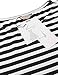 ACEVOG Women O-Neck Short Sleeve Striped Solid Casual Flared A-Line Swing Dress