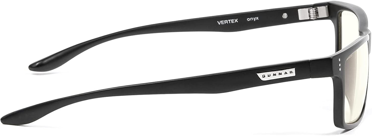Gunnar Gaming and Computer Eyewear, Vertex, Frame Colour: Onyx, Clear Tint (98% Blue Light Protection & 100% UV Light) - Image 4