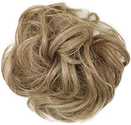 Hair Scrunchies，Malltop Shawn Women's Curly Messy Bun Hair Twirl Piece Scrunchie Wigs Extensions Hairdressing That Look Like Hair Hair Scrunchies (Multicolor L)