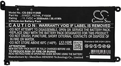 Amazon Com Cameron Sino Replacement Battery For Dell Chromebook 11 3180 Chromebook 11 31 51kd7 Fy8xm Y07hk Li Ion 11 10v 3550mah 39 41wh Computers Accessories