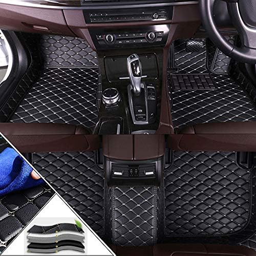 カスタムカーマットスバル Subaru Outback 15 19 フロアマット右ハンドル車専用防水汚れ防止滑り止フルサラウンド ハイエンド カスタム レザーマット すべての天候ラグマット Black Beige