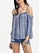 Floerns Women's Ruffle Off The Shoulder Tops Loose Boho Blouse