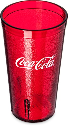 Coca Cola Logo Ruby Red Plastic Tumblers Set of 4 - 16oz (Coke) - //coolthings.us