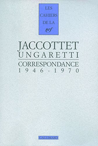 Jaccottet, traducteur d'Ungaretti