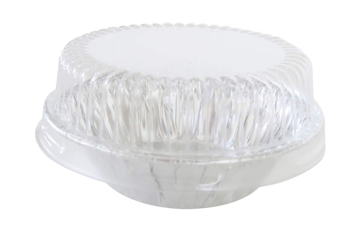 KitchenDance 3'' Disposable Aluminum Tart Pans/Mini Pie Pans w/Lid