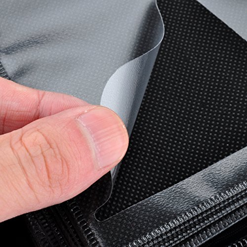 Wismart 32 Capacity Pu Leather Shell CD DVD Blu-ray Media Case Storage Holder Organizer Wallet for Car, Home, Office and Travel Carrying Protector Organizer(32-Capacity, Red) - Thumbnail 5