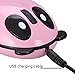 YL-VV@ Super Cute Wireless Optical Cartoon Panda Mouse Rechargeable Mini Wireless Panda Desktop Laptop Mouse Unique Novel Portable Mouse（pink）