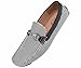 Amali Mens Black and White Houndstooth Printed Driving Moccasin Loafer Shoes: Style 1404-473