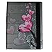 JYtrend (TM) 360 Degrees Rotating Stand Leather Magnetic Smart Cover Case For iPad Air/iPad 5 With Bonus Screen Protector, Stylus and Cleaning Cloth, Heart Flower