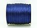 ROYAL BLUE 1mm Bugtail Satin Cord Shamballa Macrame Beading Nylon Kumihimo String (210ft Spool)