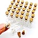 50pcs 0.7ml Small Mini Glass Bottles Jars with Cork Stoppers/ Message Weddings Wish Jewelry Party Favors/ - Size: Small Mini Glass Bottles Jars with Cork Stoppers/ Message Weddings Wish Jewelry Party Favors (50)