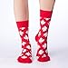 Good Luck Sock Women's Canada Maple Leaf Crew Socks, Red, Shoe Size 5-9