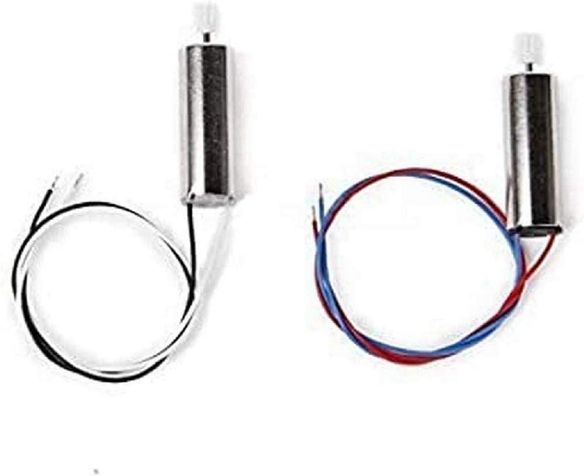 YUNIQUE GREEN-CLEAN-POWER - Set of 2 Motors for Drone Syma X5 X5C JXD385 V272 H107 | 1 Clockwise Motor, 1 Counterclockwise Motor | Dimensions 20x7 mm, Gear 3.2 mm, Silver, Plastic