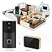 ZhiLiao Smart Home WiFi Video Doorbell 720P HD Security Camera with Two-Way Audio 166-Degree Wide Angle Lens Night Vision PIR Motion Detection Wireless doorbell