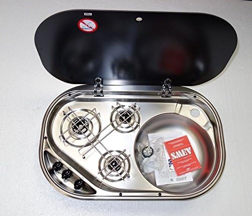 Smev Caravan or Motorhome Burners Hob Stainless Without Spark Ignition Inc Kit