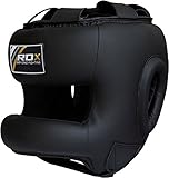 RDX Head Guard Maya Hide Leather Boxing MMA Headgear UFC Sparring Helmet Fighting Protector