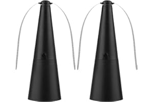 Fly Fan for Tables - 2 Pack Auto Buug Repellents Fan, Food F'an with Holographic Bladea, USB/Batteries Powered, Soft Bladea, 