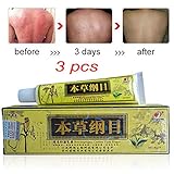 3pcs/Lot High Quality Chinese Herbal Eczema, Psoriasis Creams Dermatitis and Eczema Pruritus Psoriasis CEZUBEM Ointment