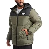 Reebok Mens Winter Jacket - Warm Heavyweight Mens Winter Coat - Wind Water Resistant Insulated Quilted Puffer Jackets for Men