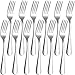 Dinner Forks,MCIRCO 12-Piece Stainless Steel Table Forks Dessert Forks Salad Forks Cutlery Set,8 Inch