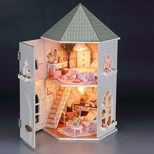 Buy Rylai 3D Puzzles Wooden Miniature Dollhouse DIY Kit Light Love Fort