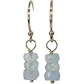 Aquamarine Gemstone Earrings- Women's Jewelry-March Birthstone- Gift Idea-Anniversary