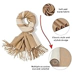 YENOREX Women's 2 tone large Soft Cashmere Feel Shawls Wraps Fall Winter Scarf gift YENOREX Women's 2 tone large Soft Cashmere Feel Shawls Wraps Fall Winter Scarf gift