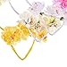 Maxdot 7 Pieces Flower Cat Ears Headband Elegant Women Girl Hairband Cat Bow Hairbands Makeup Party Headwear, 7 Colors