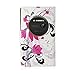 32nd Design Book Wallet Faux Leather Case Cover for Nokia Lumia 1020 - Purple Rose