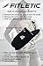 Fitletic 8-ounce Sport Water Bottle with Holster Attachable to Belts. No-Bite Cap Quick Hydration for Daily Running, Marathon, Triathlon