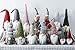 Funoasis Christmas Gnome Gifts Holiday Decoration Kids Birthday Present Handmade Tomte Plush Doll, Home Ornaments Tabletop Santa Figurines 19 Inches (Grey Point)