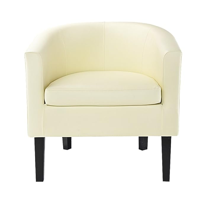 Faux Leather Tub Chair Armchair club Chair Dining Living Room Cafe