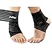 Luwint 2PACK Ankle Compression Bandage, Elastic Wrist Band Ankle Wrap for Men Women - Stretch Pain Relief Support Strap for Sports Gym Weightlifting Working Out Running (Black)