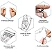 fastgo Compatible for Fitbit Ionic Bracelet Bands, Replacement Band Feminine Handmade Artificial Bling Wristband for Women (White)