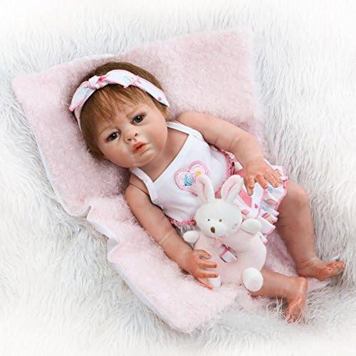 Reborn Dolls Silicone Full Body Lifelike Realistic Baby Doll, 20inch 50cm Anatomically Correct Washable Toy, Weighted Baby for Age 3+